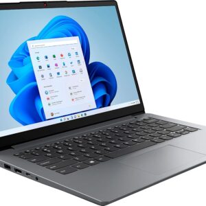 Lenovo IdeaPad 1 14 Laptop, Intel Celeron N4020, 4GB RAM, 128GB Storage(64GB eMMC+64GB Micro SD), Intel UHD Graphics 600, Win 11 in S Mode, Cloud Grey
