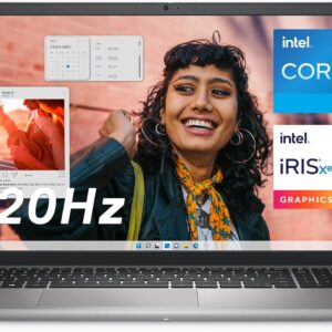 Dell Inspiron 3530 Laptop – 15.6-inch FHD 120Hz Display, Intel Core i5-1334U Processor, 16GB DDR4 RAM, 512GB SSD, Intel Iris Xe Graphics, Windows 11 Home, Migrate Services – Platinum Silver (Aluminum)