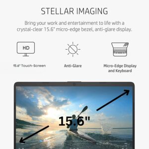 HP Pavilion 15.6″ HD Touchscreen Anti-Glare Laptop, 16GB RAM, 256GB SSD Storage, Intel Core Processor up to 4.1GHz, Up to 11 Hours Long Battery Life, Type-C, HDMI, Windows 11 Home, Silver
