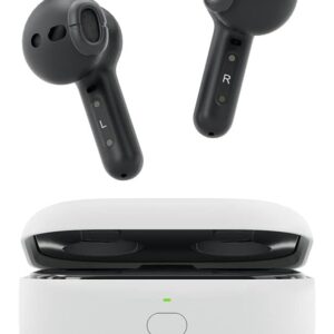 Amazon Echo Buds (newest model), True Wireless Bluetooth 5.2 Earbuds with Alexa, audio personalization, multipoint, 20H battery with charging case, fast charging, sweat resistant, Black