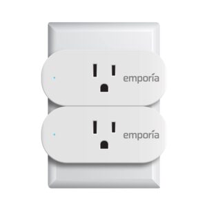 EMPORIA Smart Plug with Energy Monitoring | 15A Max / 10A Continuous | WiFi Smart Outlet | Mobile App | Alexa | Google | ETL Certified (Package of 4), EMSO1-4