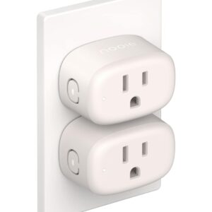 nooie Bluetooth Smart Plug, WiFi Mini Smart Outlet, Remote/Voice Control, Compatible with Alexa Google Home, Schedule Timer, Child Lock, ETL Certified, 2.4G (2 Packs)