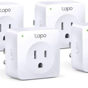 TP-Link Tapo Smart Plug Mini, Smart Home Wifi Outlet Works with Alexa Echo & Google Home, No Hub Required, New Tapo APP Needed (P100 4-pack)