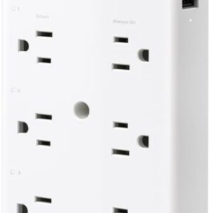 TP-Link Tapo Smart Plug Outlet Extender, Surge Protector, 18W Fast Charging, 3 Individual Smart Outlets, 1x USB-C & 2X USB-A, Smart Night Light, Works w/Apple HomeKit, Alexa & Google Home, Tapo P306