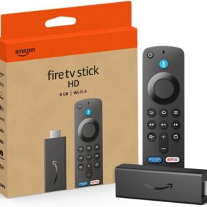 Amazon Fire TV Stick HD (newest model), free and live TV, Alexa Voice Remote, smart home controls, HD streaming