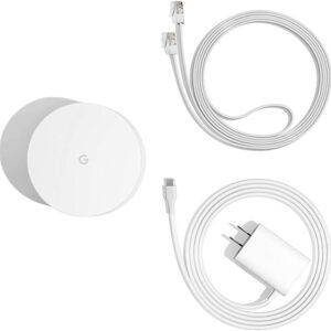Google WiFi system, 3-Pack – Router Replacement for Whole Home Coverage (NLS-1304-25),White