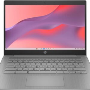 HP Chromebook Laptop • 14 Inch Display • Intel Celeron N4120 Processor • 8GB RAM • 128GB eMMC • Intel UHD Graphics 600 • WiFi • Bluetooth • Backlit Keyboard • Chrome OS • Modern Gray