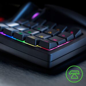 Razer Tartarus V2 Gaming Keypad: Mecha Membrane Key Switches – One Handed Keyboard – 32 Programmable Keys – Customizable Chroma RGB Lighting – Programmable Macros – Snap Tap – Black
