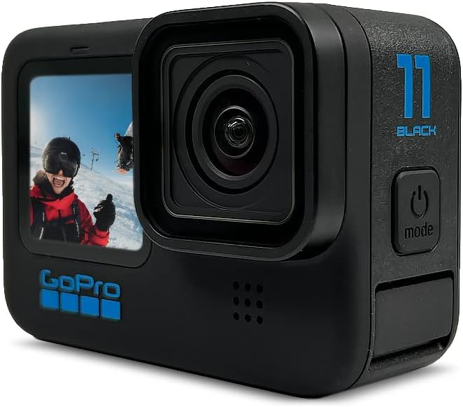 GoPro HERO11 Black – Waterproof Action Camera with 5.3K60 Ultra HD Video, 27MP Photos, 1/1.9″ Image Sensor, Live Streaming, Webcam, Stabilization (Renewed)