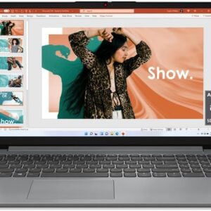 Lenovo IdeaPad 1 Laptop, 15.6” FHD Display, AMD Ryzen 5 5500U, 8GB RAM, 512GB SSD, Windows 11 Home, 720p Camera w/Privacy Shutter, Smart Noise Cancelling, Cloud Grey