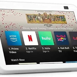Like-New Echo Show 8 (2nd Gen, 2021 release) | HD smart display with Alexa and 13 MP camera | Glacier White