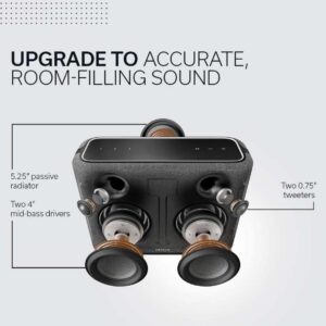 Denon Home 250 Wireless Smart Speaker – Mid-Size, Stereo Sound, Wi-Fi & Bluetooth, HEOS Built-in, Alexa Built-in, Siri & AirPlay 2, Spotify Connect, Multi-Room Support, White