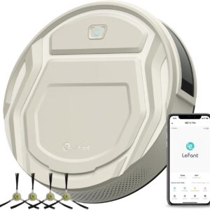 Lefant Robot Vacuum M210 Pro, Slim,Powerful Suction,120 Mins Runtime, Self-Charging Robotic Vacuum Cleaner, APP/Voice/WiFi/Alexa Control, Ideal for Pet Hair,Low-Pile Carpet, Hard Floor