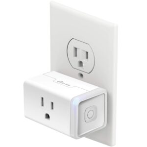 Kasa Smart Plug Mini with Energy Monitoring, Smart Home Wi-Fi Outlet Works with Alexa, Google Home & IFTTT, Wi-Fi Simple Setup, No Hub Required (KP115), White