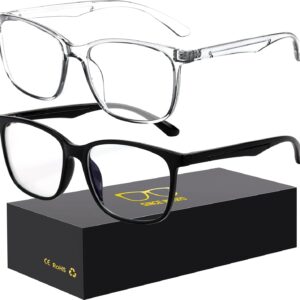 Blue-Light Blocking Glasses Computer Reading/Gaming/TV/Phones Glasses Fashion Anti Eyestrain UV Glasses for Women Men