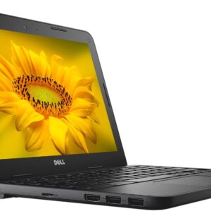 Dell 11” HD Touchscreen Chromebook, Intel Celeron N Processor Up to 2.47GHz, 4GB Ram, 32GB SSD, HDMI, Super-Fast WiFi, Chrome OS, Pastel Black (Renewed)
