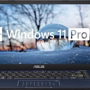 ASUS 14″ FHD Laptop Computer, 4-Core Intel Pentium, Windows 11 Pro with Microsoft Office Lifetime Suite, 4GB RAM 576GB Storage (256GB SSD + 256GB Docking Station +64GB eMMC), PLUSERA Earphones, Black