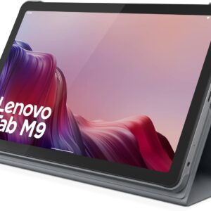 Lenovo Tab M9-2023 – Tablet – Long Battery Life – 9″ HD – Front 2MP & Rear 8MP Camera – 3GB Memory – 32GB Storage – Android 12 or Later – Folio Case Included,Gray