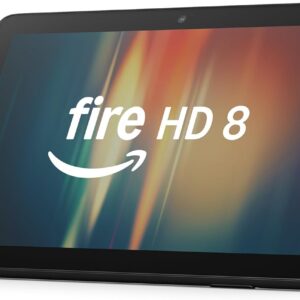 New Amazon Fire HD 8 tablet, 8” HD Display, 3GB memory, 32GB, designed for portable entertainment, Black, (2024 release)