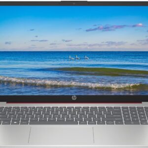 HP 2024 Portable 15” Micro-Edge IPS Laptop, Intel Pentium, 8GB DDR4, 128GB SSD, Windows 11 OS, Dale Red (Renewed)