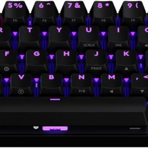 Logitech G PRO X 60 Lightspeed Wireless Gaming Keyboard, Ultra Compact TKL 60% Mechanical Keyboard for Windows PC, LIGHTSYNC RGB, Dual-Shot PBT Keycaps, GX Optical Tactile Switches – Black