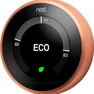 Google Nest Learning Thermostat – Programmable Smart Thermostat for Home – 3rd Generation Nest Thermostat – Compatible with Alexa – Copper (Renewed)