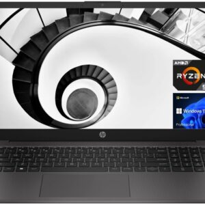 HP 255 G10 Business Laptop, 15.6″ FHD Display, AMD Ryzen 5 7530U, 16GB RAM, 1TB PCIe SSD, Numeric Keypad, Webcam, HDMI, Wi-Fi 6, Windows 11 Pro, Grey