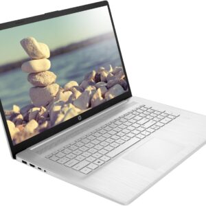 HP 17 Laptop, 17.3″ FHD Screen, AMD Ryzen 5 5500U, 32GB SSD, 1TB SSD, Webcam, HDMI, Fingerprint Reader, Wi-Fi, Windows 11 Home, Silver