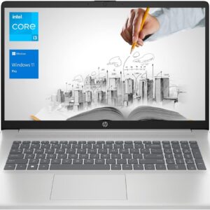 HP 17 Business Laptop, 17.3” HD+ Display, 11th Gen Intel Core i3-1125G4 Processor, 32GB RAM, 1TB SSD, Wi-Fi, HDMI, Webcam, Windows 11 Pro, Silver