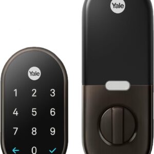 Google Nest x Yale Lock – Tamper-Proof Smart Lock for Keyless Entry – Keypad Deadbolt Lock for Front Door – Oil Rubbed Bronze