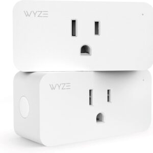 Wyze Plug, 2.4GHz WiFi Smart Plug, Works with Alexa, Google Assistant, IFTTT, No Hub Required, Two-Pack, White