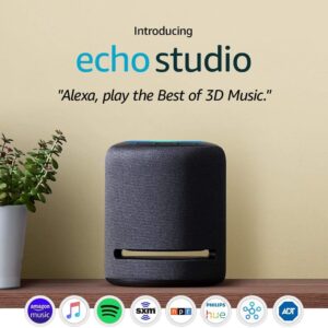 Certified Refurbished Echo Studio – High-fidelity smart speaker with 3D audio and Alexa
