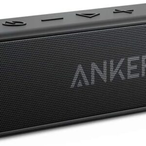 Anker Soundcore 2 Portable Bluetooth Speaker with IPX7 Waterproof, 24-Hour Playtime, Wireless Stereo Pairing, 12W Stereo Sound, Bluetooth 5, Bassup, Electronics for Home, Shower, Outdoors, Travel