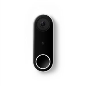 Google Nest Doorbell (Wired) – Formerly Hello Video Doorbell with 24/7 Streaming – Smart Doorbell Camera for Home with HDR Video, HD Talk and Listen, Night Vision, and Person Alerts (Renewed)
