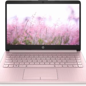 HP Portable 13.8″ HD IPS Laptop, Intel Celeron N Processor Up to 2.78GHz, 4GB DDR4, 64GB SSD, HDMI, RJ45, Webcam, Bluetooth, Windows 11, Pastel Pink(Renewed)