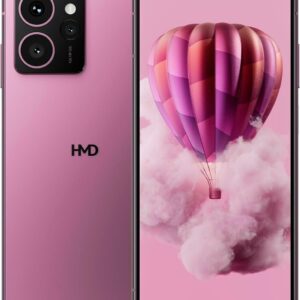 HMD Skyline 5G | Android 14 | Unlocked Smartphone | Dual SIM | US Version | 8/256GB | 6.55″ 144Hz pOLED Screen | 108MP Triple Camera | 50MP Selfie Camera | Neon Pink