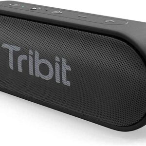 Tribit XSound Go Bluetooth Speaker with 16W Loud Sound & Deeper Bass, 24H Playtime, IPX7 Waterproof, Bluetooth 5.3 TWS Pairing Portable Wireless Speaker for Home, Outdoor (2024 Upgraded)