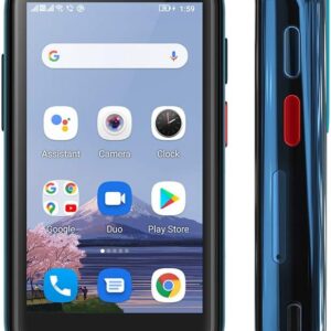 Unihertz Jelly 2 – Compact Android 11 Mini Smartphone, 4G Unlocked, 6GB RAM + 128GB Storage, NFC, Dark Green (Support T-Mobile & Verizon & AT&T only)