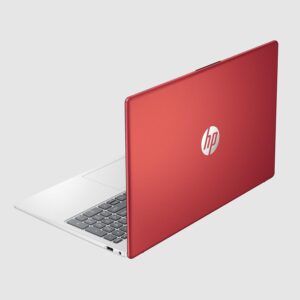 HP 15.6″, Laptop Intel Pentium Processor 4GB RAM, 128GB UFS, Scarlet Red, Windows 11, 15-fd0083wm (Renewed)