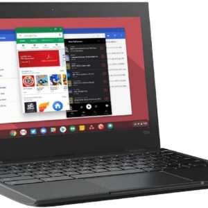 Lenovo 100E Chromebook 2ND Gen 81QB000AUS Laptop Computer, 11.6″ HD (1366 X 768) Display, MediaTek MT8173C Processor, 4GB RAM, 16GB eMMC TLC SSD, Powervr GX6250, Chrome OS, Black (Renewed)