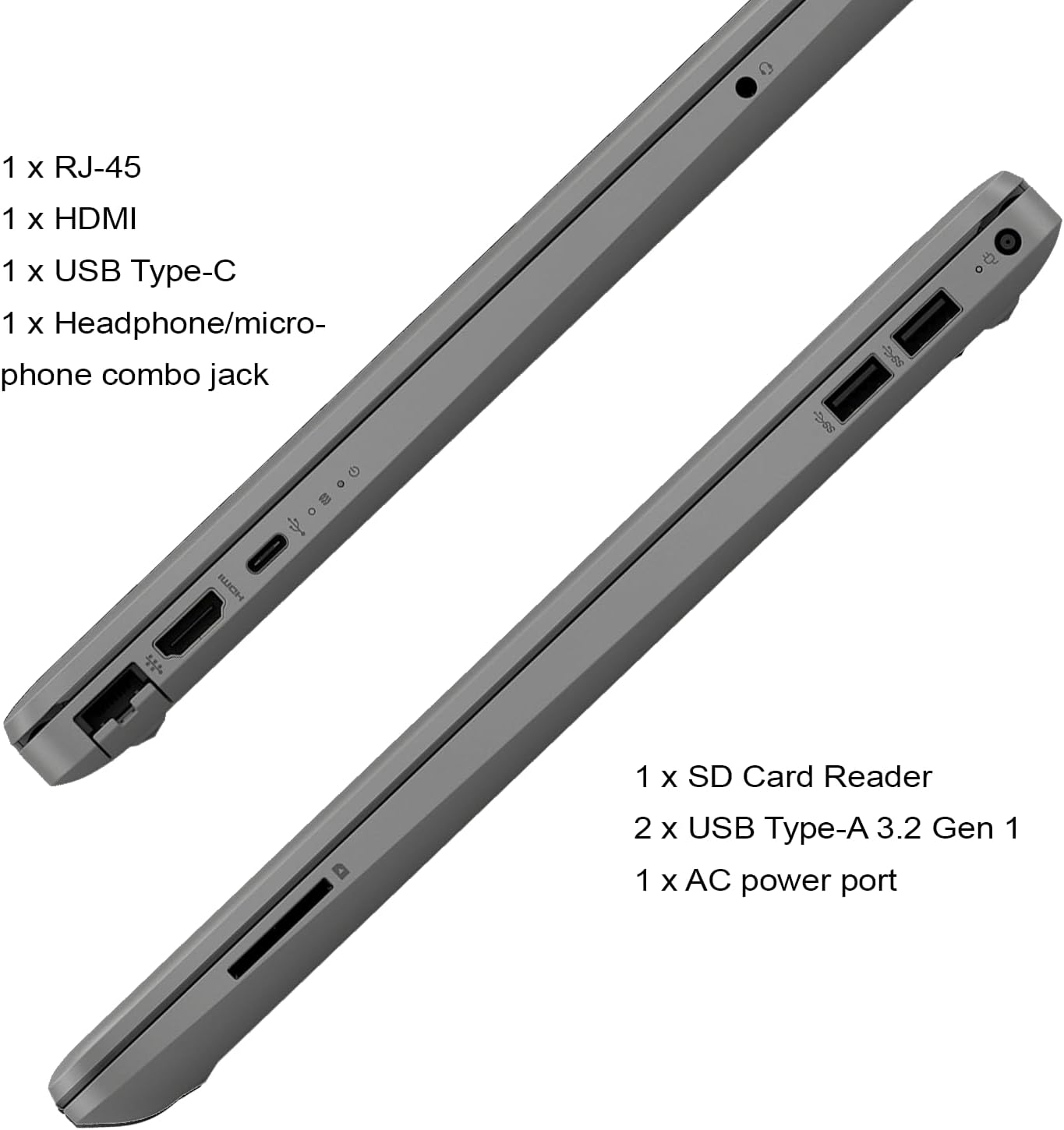 HP Essential 255 G8 Laptop, 15.6" FHD Display, AMD Ryzen 5 5500U, 32GB RAM, 1TB SSD, Webcam, RJ-45, Bluetooth, SD Card Reader, HDMI, Wi-Fi 6, Windows 11 Home, Grey - Image 5