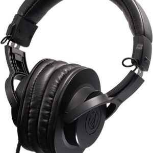 Audio-Technica ATH-M20x Professional Studio Monitor Headphones, Black (AUD ATHM20X)
