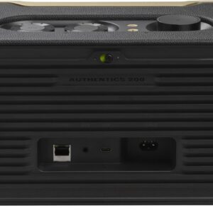 JBL Authentics 200 – Retro Style Smart Home Speaker with Built in Wi-Fi, Bluetooth and Voice Assistants, Alexa and Google Assistant, Multi-Room Playback, Automatic self tuning