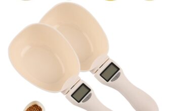 Digital Food Scale with Measuring Scoop, 800g/1g Precision, LCD Screen (2)