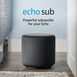 Echo Sub – Powerful subwoofer for your Echo – requires compatible Echo device
