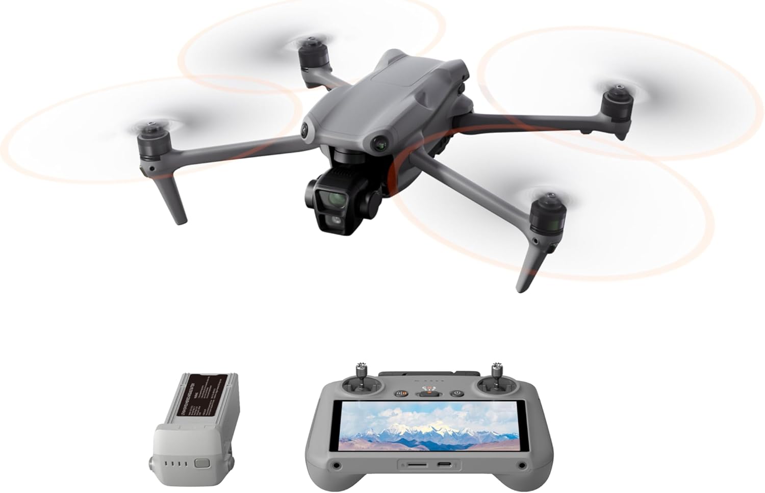 Specta Air Drone With Wide Angle & Medium Tele Dual Primary Cameras, GPS 4K UHD Drones with All-Direction Obstacle Sensing and 20km FHD Transmission, 4K/60fps HDR , 48MP Photo, 46-Min Flight, Auto Filming, Remote Controller with Screen, FAA Remote ID Compliant