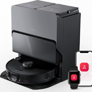 roborock S8 MaxV Ultra Robot Vacuum & Sonic Mop, 10000 Pa Suction, Corner to Edge Deep Cleaning, Hot Air Self-Drying, Auto Empty & Refill, Detergent Dispenser, Obstacle Avoidance, Black