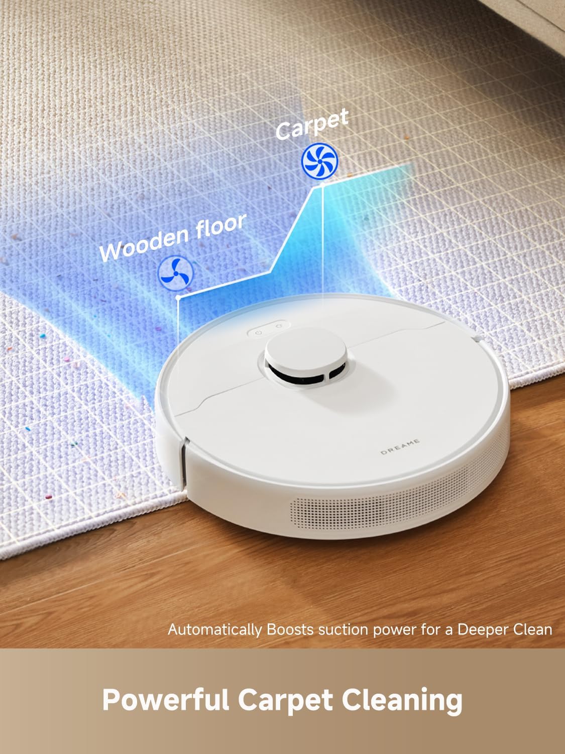 dreame D10 Plus Gen 2 Robot Vacuum and Mop with Self-Emptying Base for 90 Days of Cleaning, 6000 Pa Suction and LiDAR Navigation, Obstacle Avoidance, Wi-Fi Connected - Image 7
