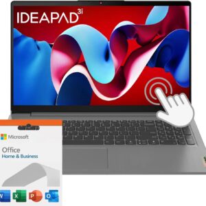 Lenovo IdeaPad 3i TouchVision Ultra with Lifetime Microsoft Office Suite, 40GB RAM, 15.6″ Full HD Touchscreen, Intel Core i3, Type-C, HDMI, 1TB SSD, Windows 11 Home, Ultimate Performance w/o Earbuds