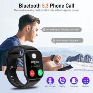 Smart Watch for Men Women Answer/Make Calls,Smartwatch with Heart Rate Sleep Counter Fitness Tracker, 100+ Sport Modes IP68 Waterproof Step Counter Smartwatch for iOS Android.